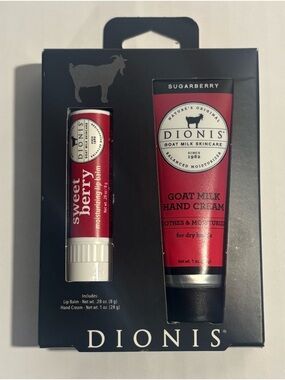 Dionis Goat Milk Berrylicious Lip & Hand Cream Set NIB